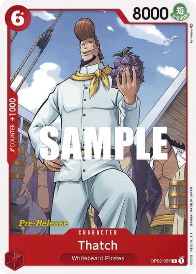 Thatch Paramount War Pre-Release Cards One Piece card