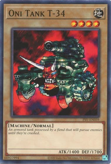 Oni Tank T 34 Pharaoh's Servant (25th Anniversary Edition) Yu-Gi-Oh! card