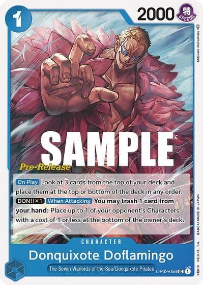 Donquixote Doflamingo Paramount War Pre-Release Cards One Piece card