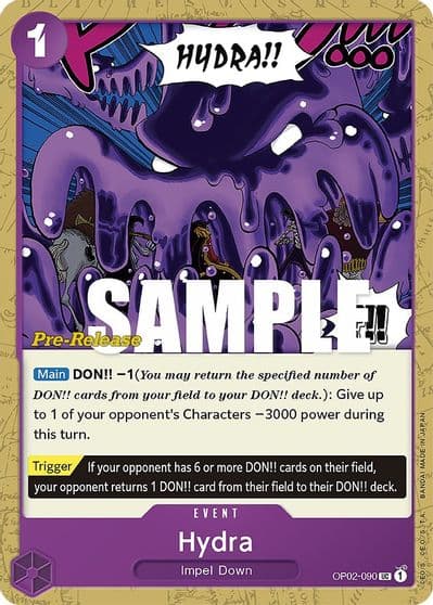 Hydra Paramount War Pre-Release Cards One Piece card