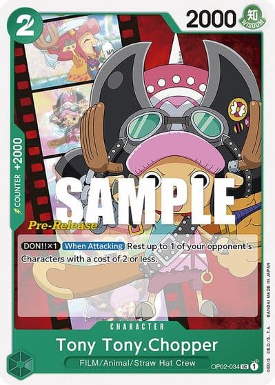 Tony TonyChopper Paramount War Pre-Release Cards One Piece card