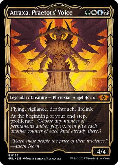 Atraxa Praetors Voice Halo Foil March of the Machine: Multiverse Legends Magic card
