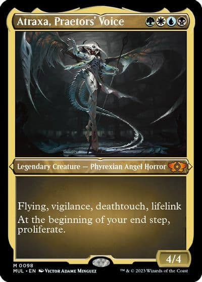Atraxa Praetors Voice Foil Etched March of the Machine: Multiverse Legends Magic card