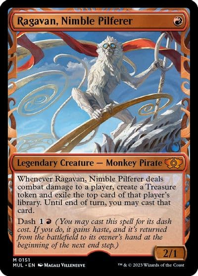 Ragavan Nimble Pilferer Halo Foil March of the Machine: Multiverse Legends Magic card