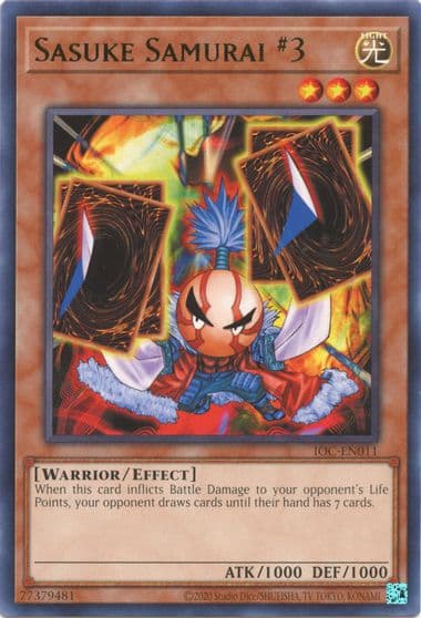 Sasuke Samurai 3 Invasion of Chaos (25th Anniversary Edition) Yu-Gi-Oh! card