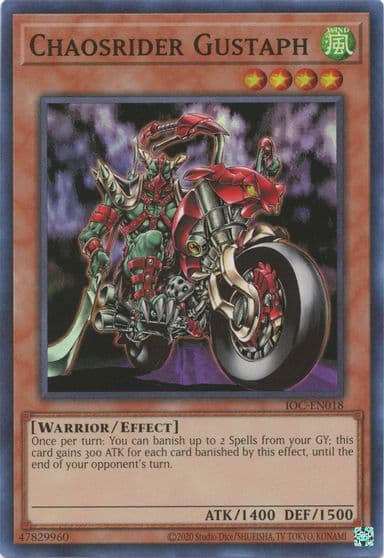 Chaosrider Gustaph Invasion of Chaos (25th Anniversary Edition) Yu-Gi-Oh! card