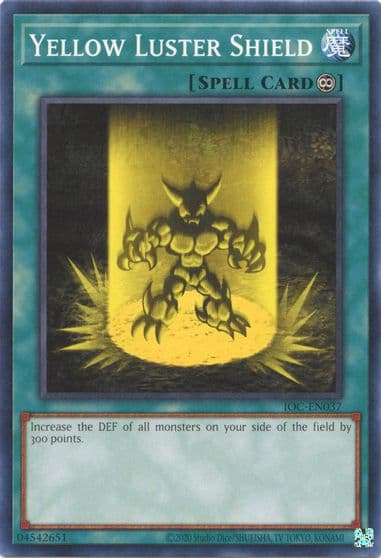 Yellow Luster Shield Invasion of Chaos (25th Anniversary Edition) Yu-Gi-Oh! card