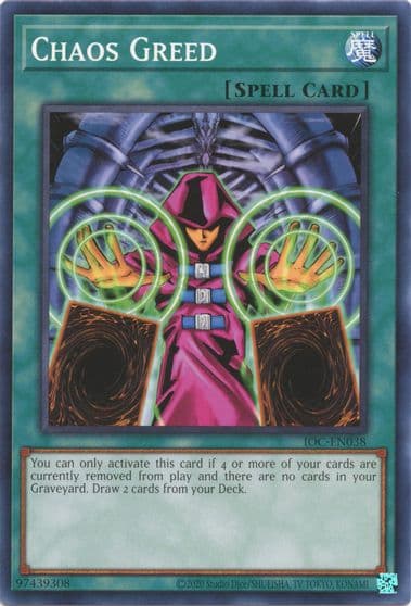 Chaos Greed Invasion of Chaos (25th Anniversary Edition) Yu-Gi-Oh! card
