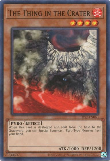 The Thing in the Crater Invasion of Chaos (25th Anniversary Edition) Yu-Gi-Oh! card