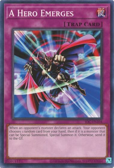 A Hero Emerges Invasion of Chaos (25th Anniversary Edition) Yu-Gi-Oh! card