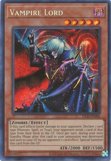 Vampire Lord Dark Crisis (25th Anniversary Edition) Yu-Gi-Oh! card