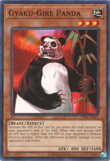 Gyaku Gire Panda Dark Crisis (25th Anniversary Edition) Yu-Gi-Oh! card
