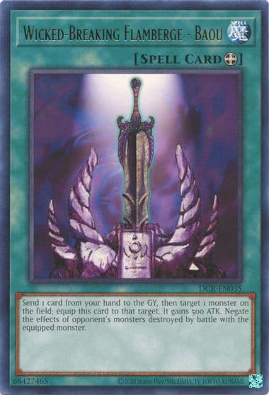 Wicked Breaking Flamberge Baou Dark Crisis (25th Anniversary Edition) Yu-Gi-Oh! card