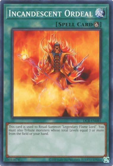Incandescent Ordeal Dark Crisis (25th Anniversary Edition) Yu-Gi-Oh! card