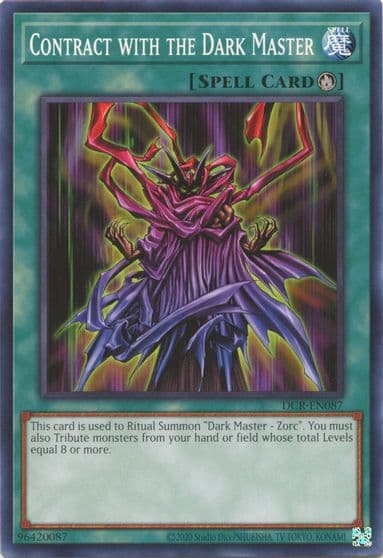 Contract with the Dark Master Dark Crisis (25th Anniversary Edition) Yu-Gi-Oh! card