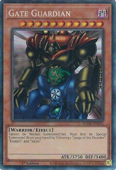 Gate Guardian CR Maze of Memories Yu-Gi-Oh! card