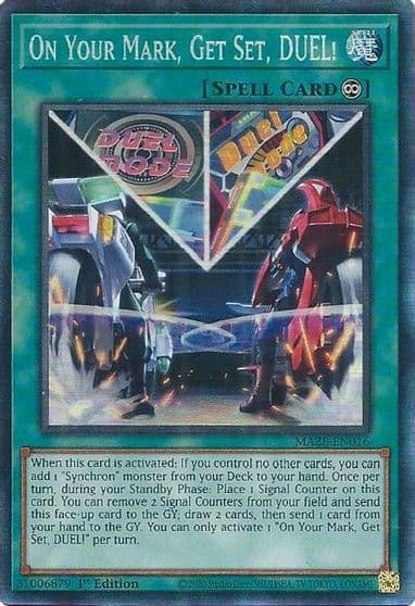 On Your Mark Get Set DUEL CR Maze of Memories Yu-Gi-Oh! card
