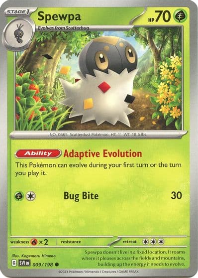Spewpa SV01: Scarlet & Violet Base Set Pokemon card