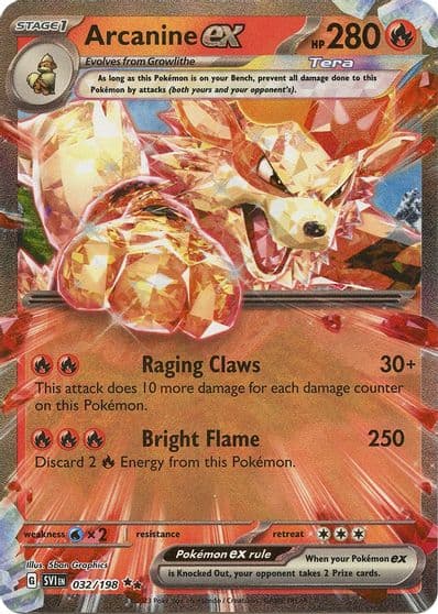 Arcanine ex SV01: Scarlet & Violet Base Set Pokemon card
