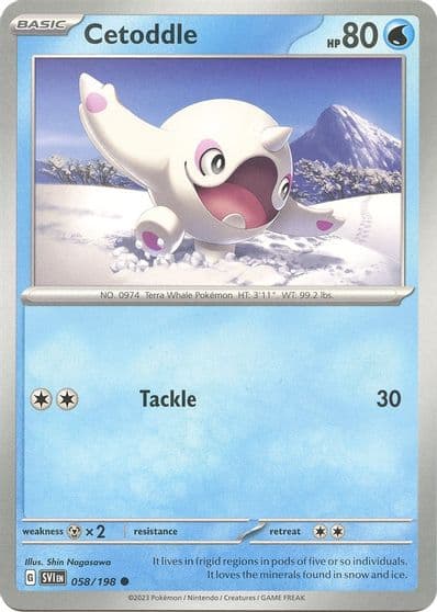 Cetoddle SV01: Scarlet & Violet Base Set Pokemon card