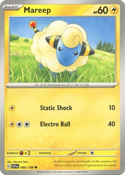Mareep SV01: Scarlet & Violet Base Set Pokemon card