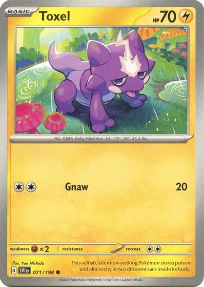Toxel SV01: Scarlet & Violet Base Set Pokemon card