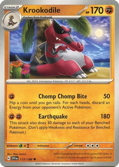 Krookodile SV01: Scarlet & Violet Base Set Pokemon card