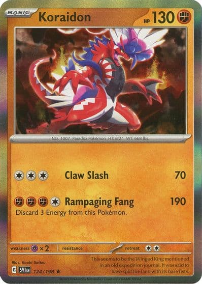 Koraidon SV01: Scarlet & Violet Base Set Pokemon card