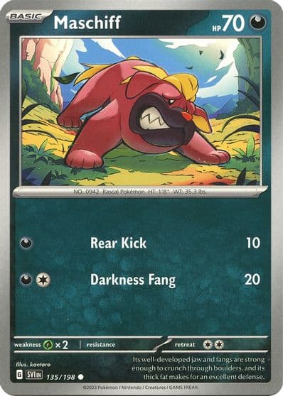 Maschiff SV01: Scarlet & Violet Base Set Pokemon card