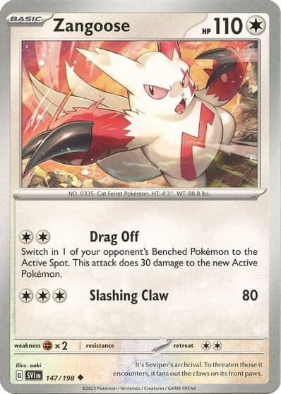 Zangoose SV01: Scarlet & Violet Base Set Pokemon card