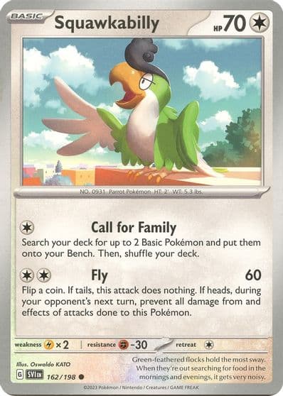Squawkabilly SV01: Scarlet & Violet Base Set Pokemon card