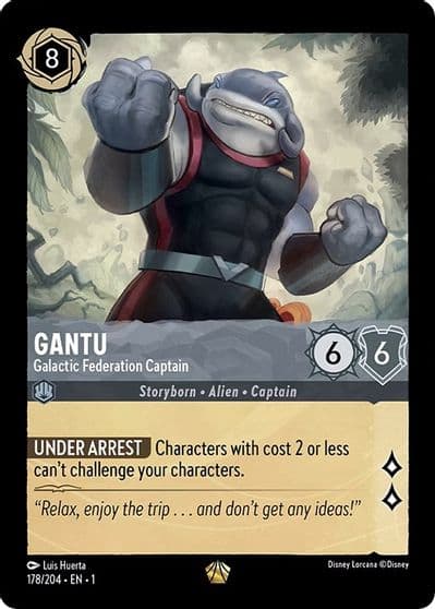 Gantu Galactic Federation Captain The First Chapter Lorcana card