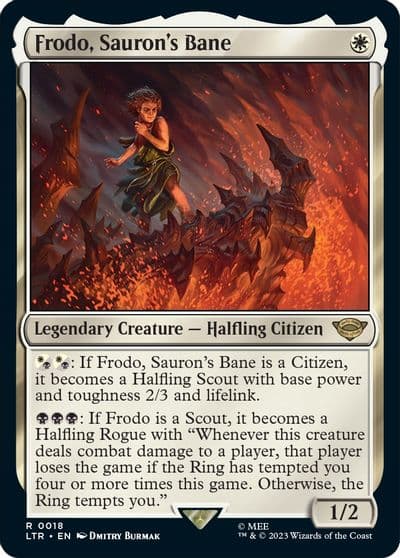 Frodo Saurons Bane Universes Beyond: The Lord of the Rings: Tales of Middle-earth Magic card