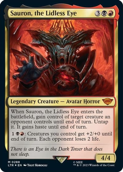 Sauron the Lidless Eye Universes Beyond: The Lord of the Rings: Tales of Middle-earth Magic card