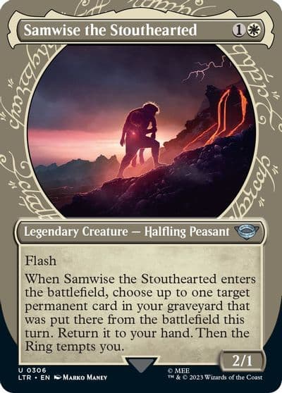 Samwise the Stouthearted Showcase Universes Beyond: The Lord of the Rings: Tales of Middle-earth Magic card