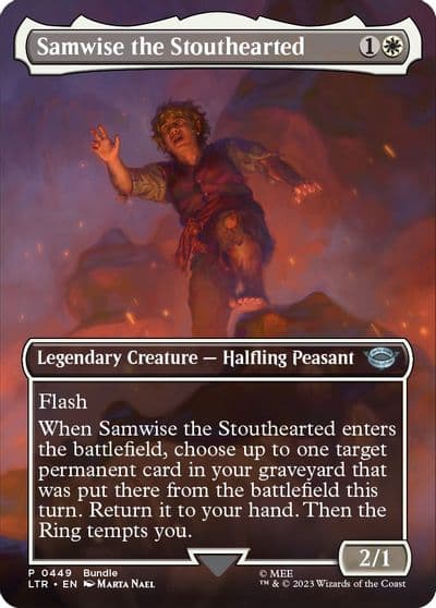 Samwise the Stouthearted Borderless LTR Bundle Unique and Miscellaneous Promos Magic card