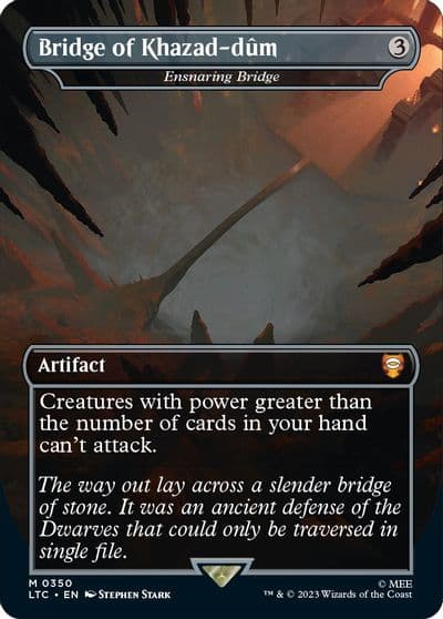 Bridge of Khazad dum Ensnaring Bridge Borderless Commander: The Lord of the Rings: Tales of Middle-earth Magic card