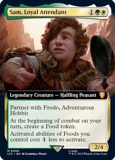 Sam Loyal Attendant Extended Art Commander: The Lord of the Rings: Tales of Middle-earth Magic card