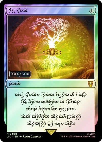 Sol Ring Elven 0408 Serial Numbered Commander: The Lord of the Rings: Tales of Middle-earth Magic card