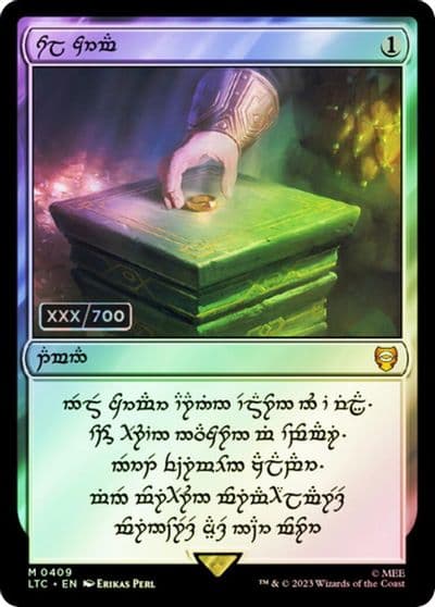 Sol Ring Dwarven 0409 Serial Numbered Commander: The Lord of the Rings: Tales of Middle-earth Magic card