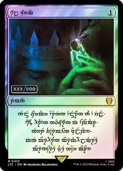Sol Ring Human 0410 Serial Numbered Commander: The Lord of the Rings: Tales of Middle-earth Magic card