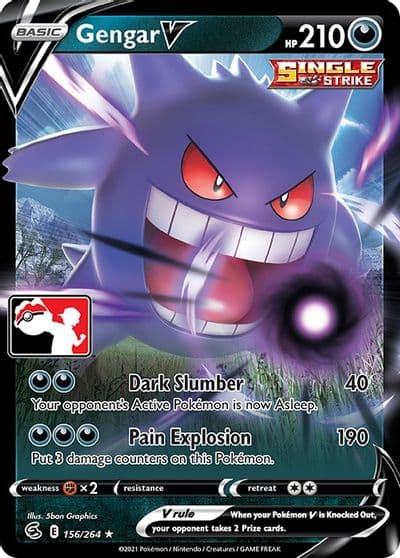 Gengar V Prize Pack Series Cards Pokemon card