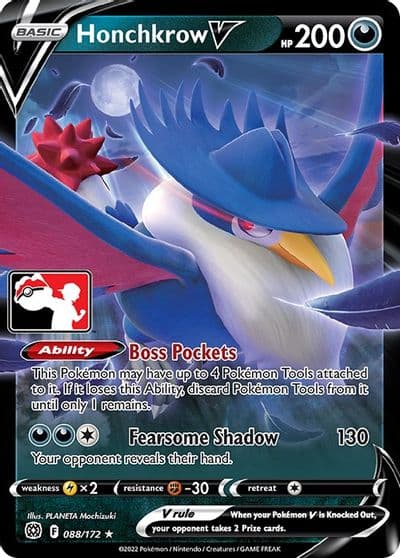 Honchkrow V Prize Pack Series Cards Pokemon card