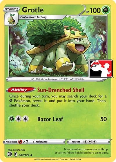 Grotle Prize Pack Series Cards Pokemon card