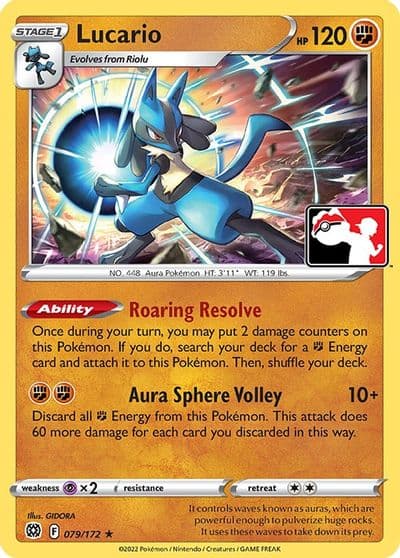 Lucario Prize Pack Series Cards Pokemon card