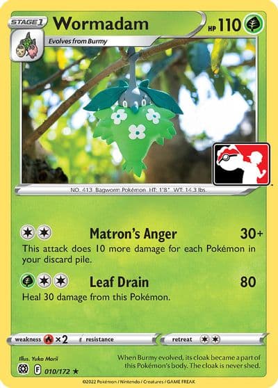 Wormadam (010) Prize Pack Series Cards Pokemon card