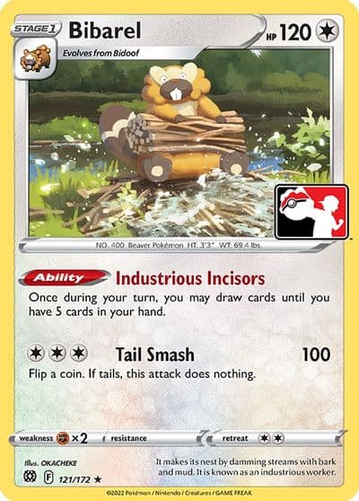 Bibarel Prize Pack Series Cards Pokemon card