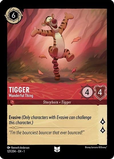 Tigger Wonderful Thing The First Chapter Lorcana card