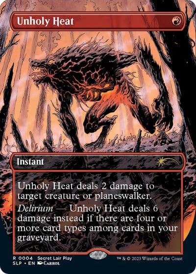 Unholy Heat Secret Lair Showdown Magic card