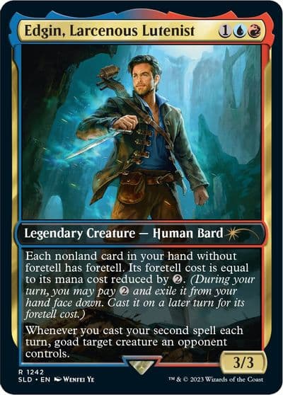 Edgin Larcenous Lutenist Secret Lair Drop Series Magic card